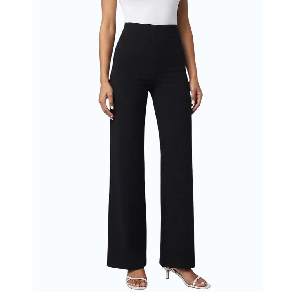 Commando Neoprene Wide Leg Pants Black Polyamide Blend Women Size XS NWOT